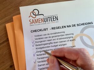 Checlist - regelen na de scheiding - Mediation en relatie coaching Soest